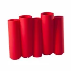 Dekorativ färgad vas Slide Bamboo modern design gjord i Italien Viadurini