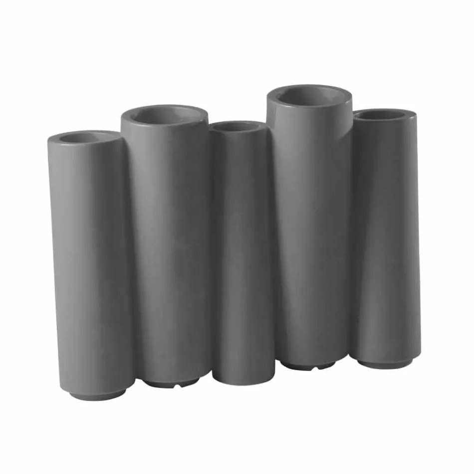 Dekorativ färgad vas Slide Bamboo modern design gjord i Italien Viadurini