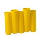 Dekorativ färgad vas Slide Bamboo modern design gjord i Italien Viadurini