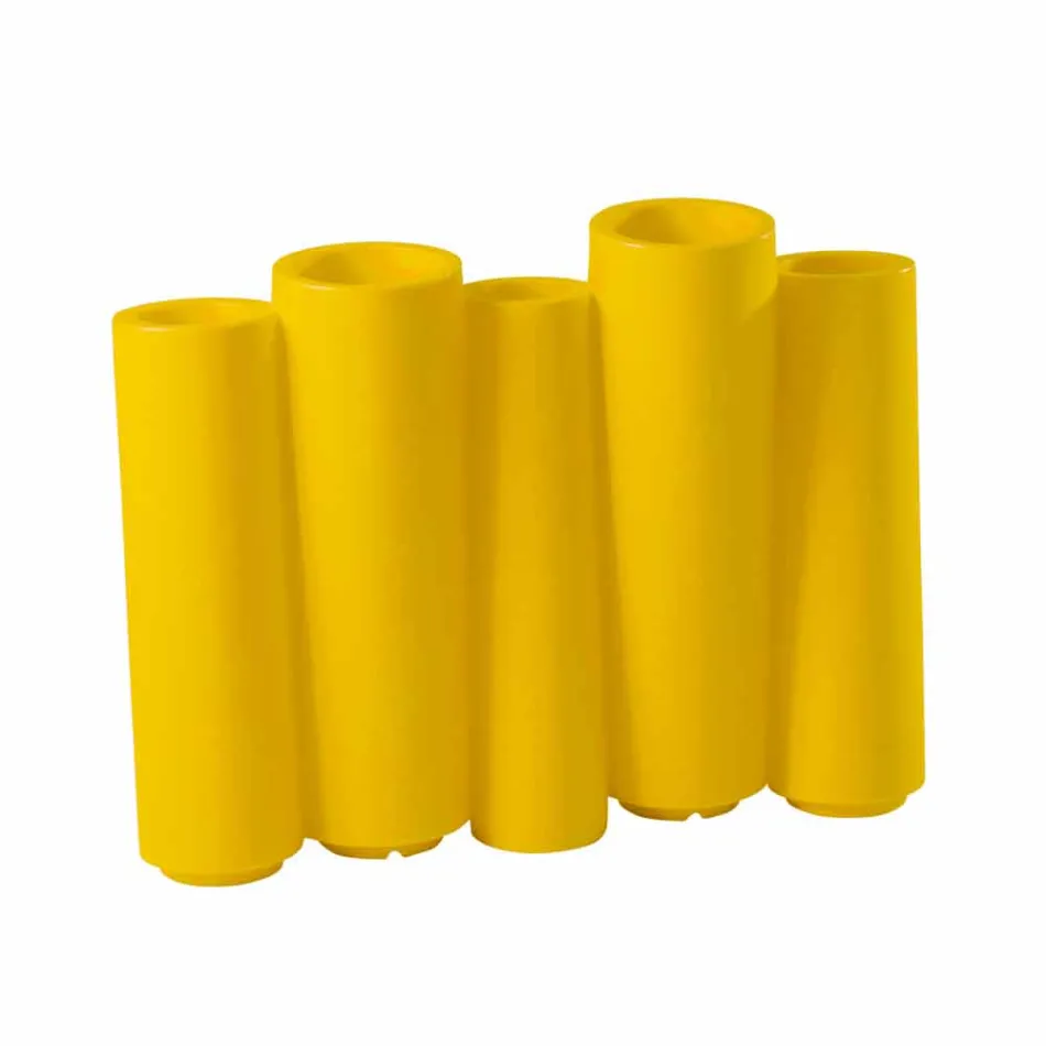 Dekorativ färgad vas Slide Bamboo modern design gjord i Italien Viadurini