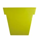 Färgad dekorativ vas Slide Den moderna polyetenvasen tillverkad i Italien Viadurini