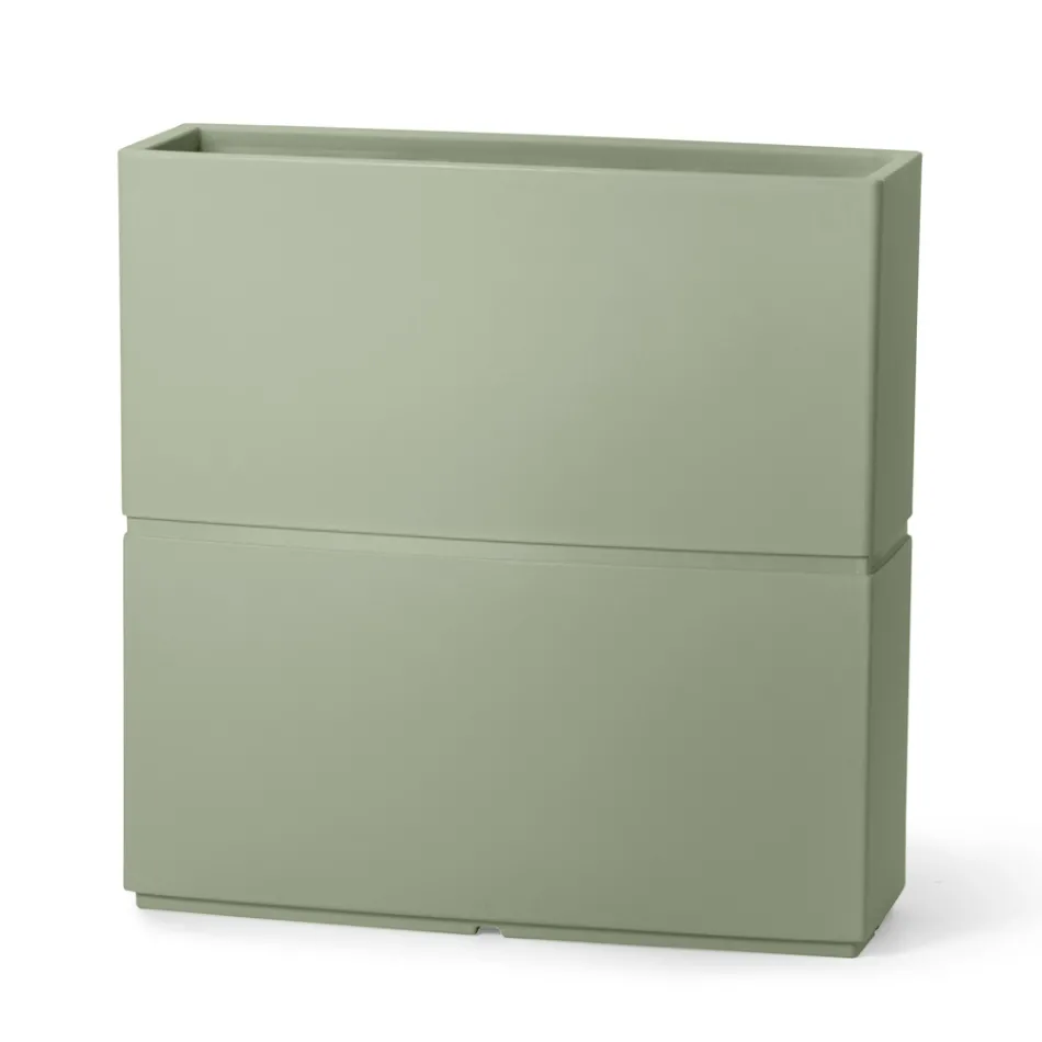 Dekorativ inomhusvas i polyeten 2 storlekar Tillverkad i Italien - Lambo Viadurini