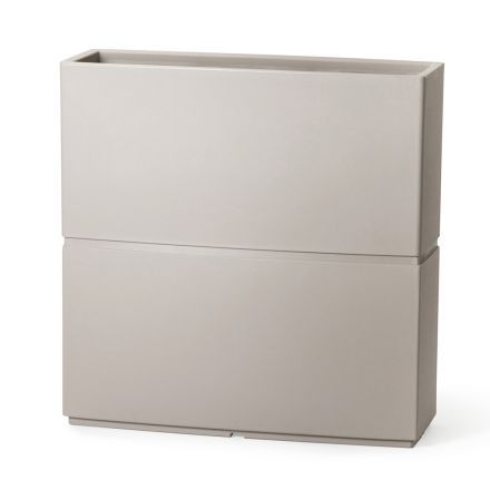 Dekorativ inomhusvas i polyeten 2 storlekar Tillverkad i Italien - Lambo Viadurini