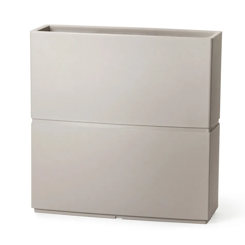 Dekorativ inomhusvas i polyeten 2 storlekar Tillverkad i Italien - Lambo Viadurini