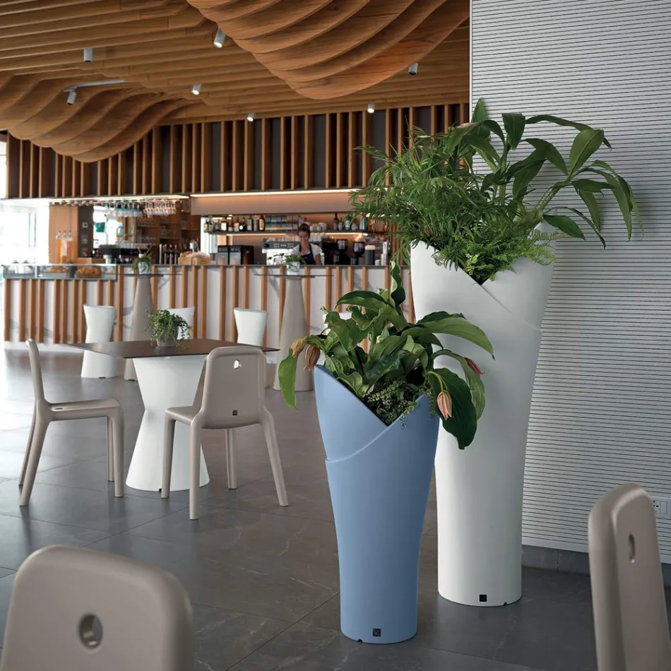 Dekorativ inomhusvas i färgad polyeten Tillverkad i Italien - Cervia Viadurini