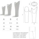 Dekorativ inomhusvas i färgad polyeten Tillverkad i Italien - Cervia Viadurini