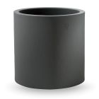 Cylindrisk form dekorativ vas i polyeten Tillverkad i Italien - Tonello Viadurini