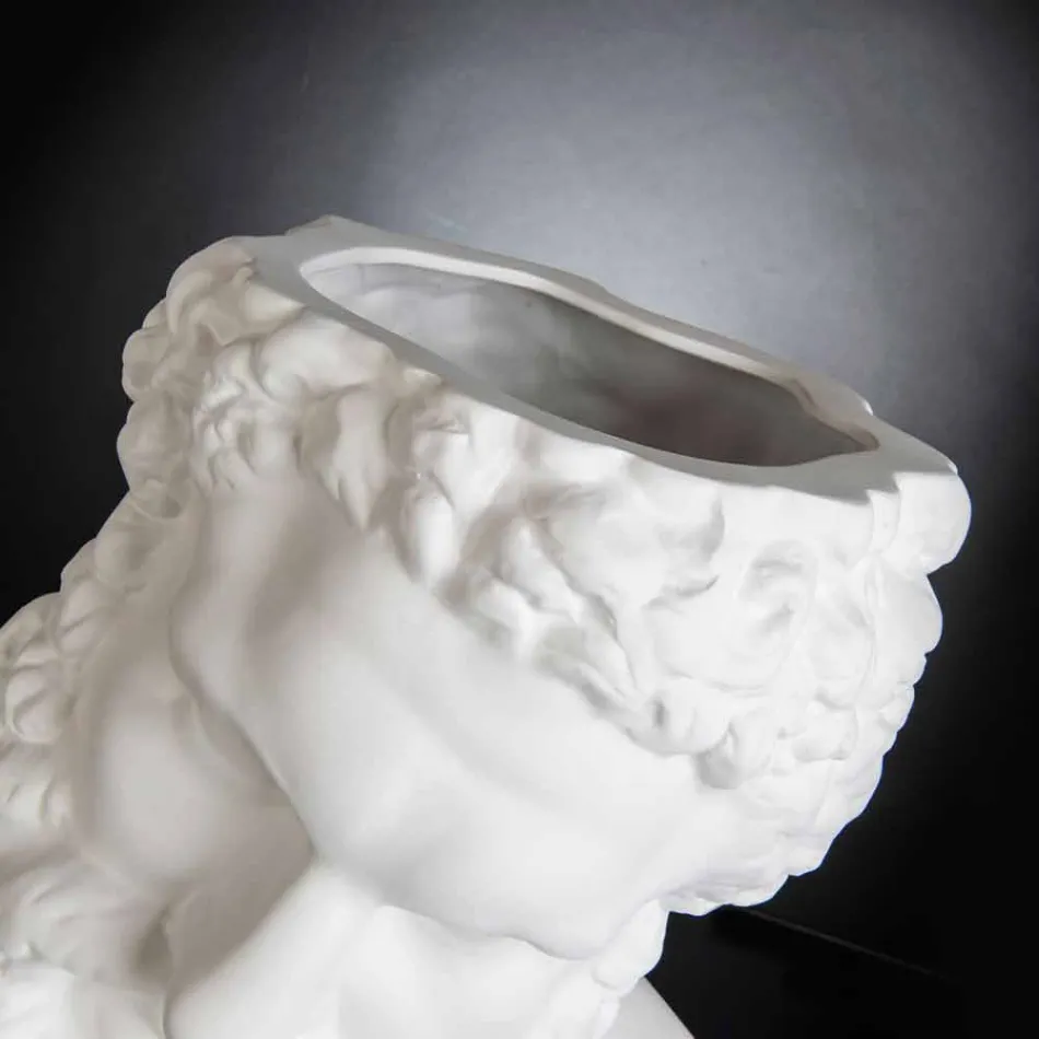 Handgjord färgad keramisk dekorativ vas tillverkad i Italien - Maciste Viadurini