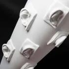 Dekorativ keramisk vas med dekorationer handgjorda i Italien - Capuano Viadurini