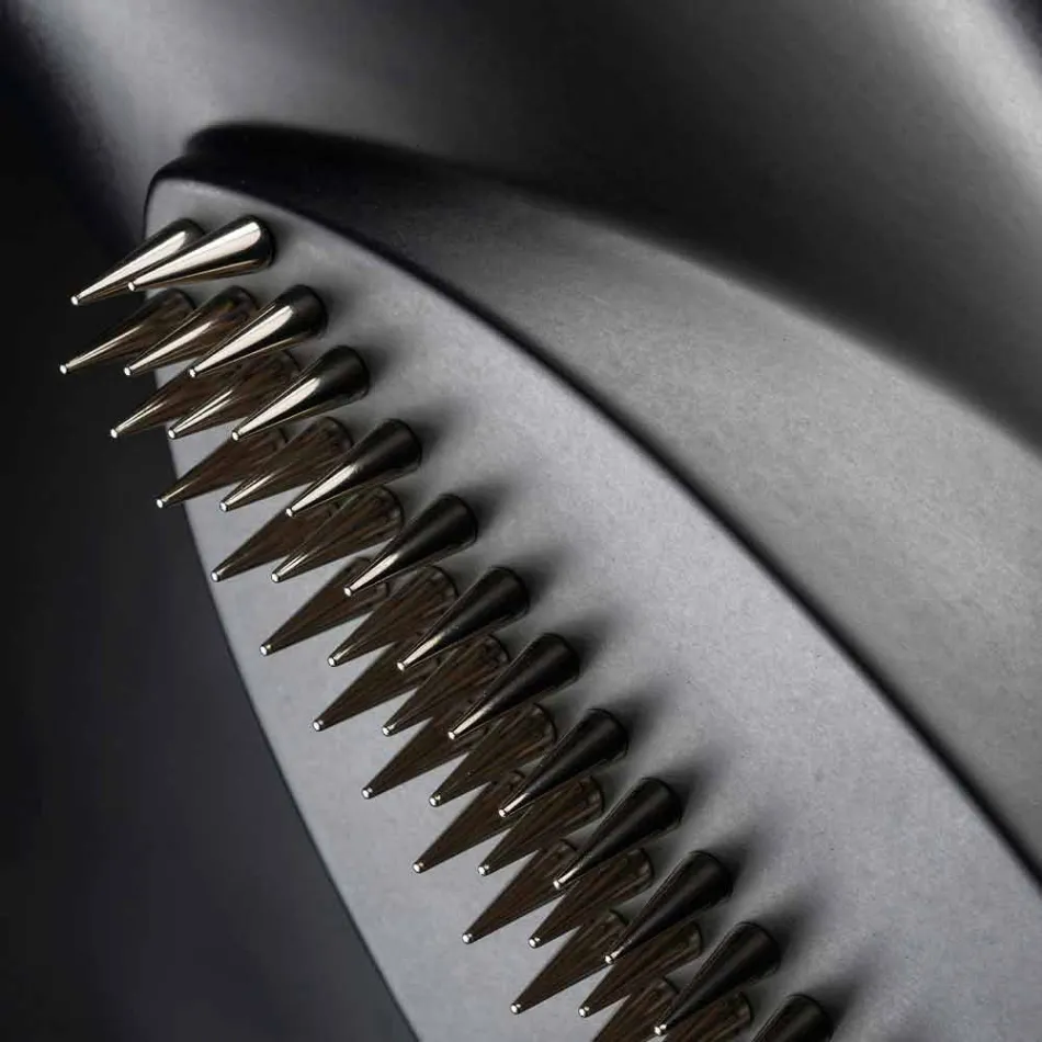 Dekorativ vas i matt svart keramik Handgjord i Italien - Medina Viadurini