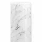 Vit Carrara marmor dekorativ vas tillverkad i Italien design - Nevea Viadurini