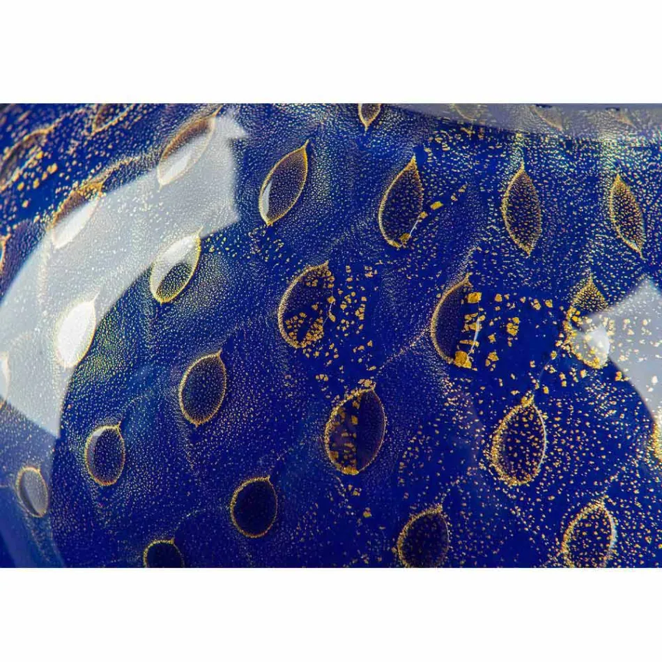 Dekorativ vas i färgat Murano-blåst glas tillverkat i Italien - Barletta Viadurini