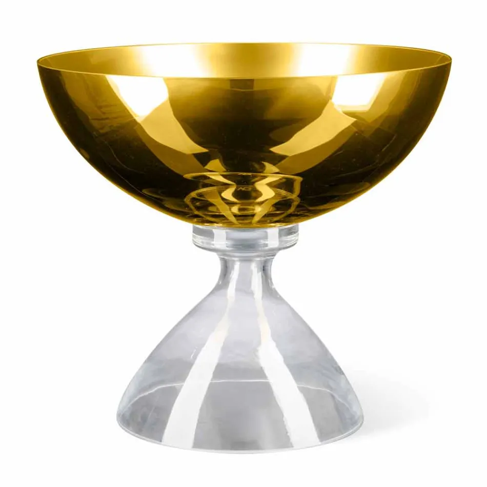 Dekorativ blåst glasvas handgjord i Italien - Serena Viadurini