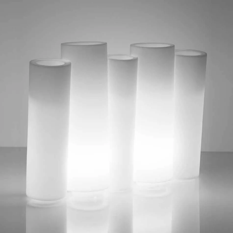 Ljus dekorativ vas Slide Bamboo av modern design gjord i Italien Viadurini