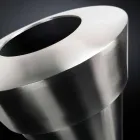 Dekorativ vas inomhus i satinstål tillverkad i Italien - Gardeno Viadurini