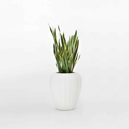 Vas för dekoration inomhus eller utomhus i polyeten 2 delar - Skin av Myyour Viadurini