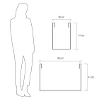 Garden Divider Kruka i färgad polyeten Tillverkad i Italien - Maddison Viadurini