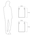 Garden Divider Kruka i färgad polyeten Tillverkad i Italien - Maddison Viadurini