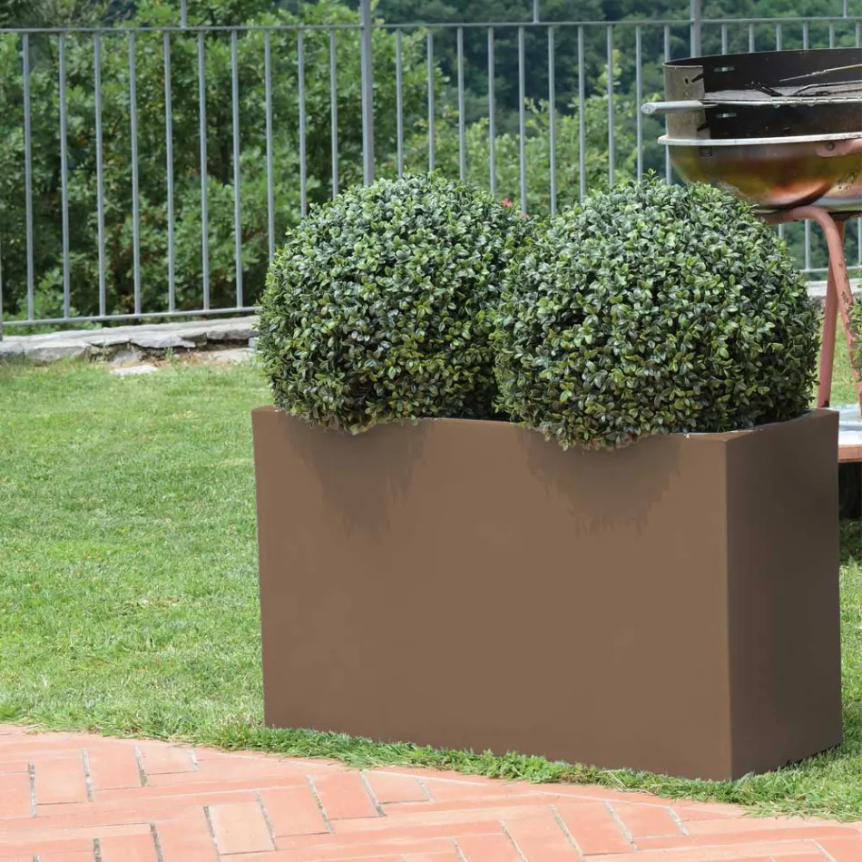 Garden Divider Kruka i färgad polyeten Tillverkad i Italien - Maddison Viadurini