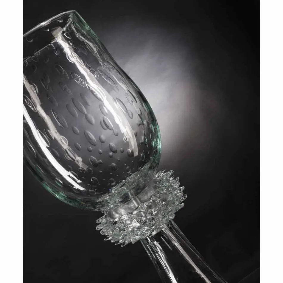 Elegant inomhusvas i blåst muranoglas tillverkat i Italien - Copernicus Viadurini