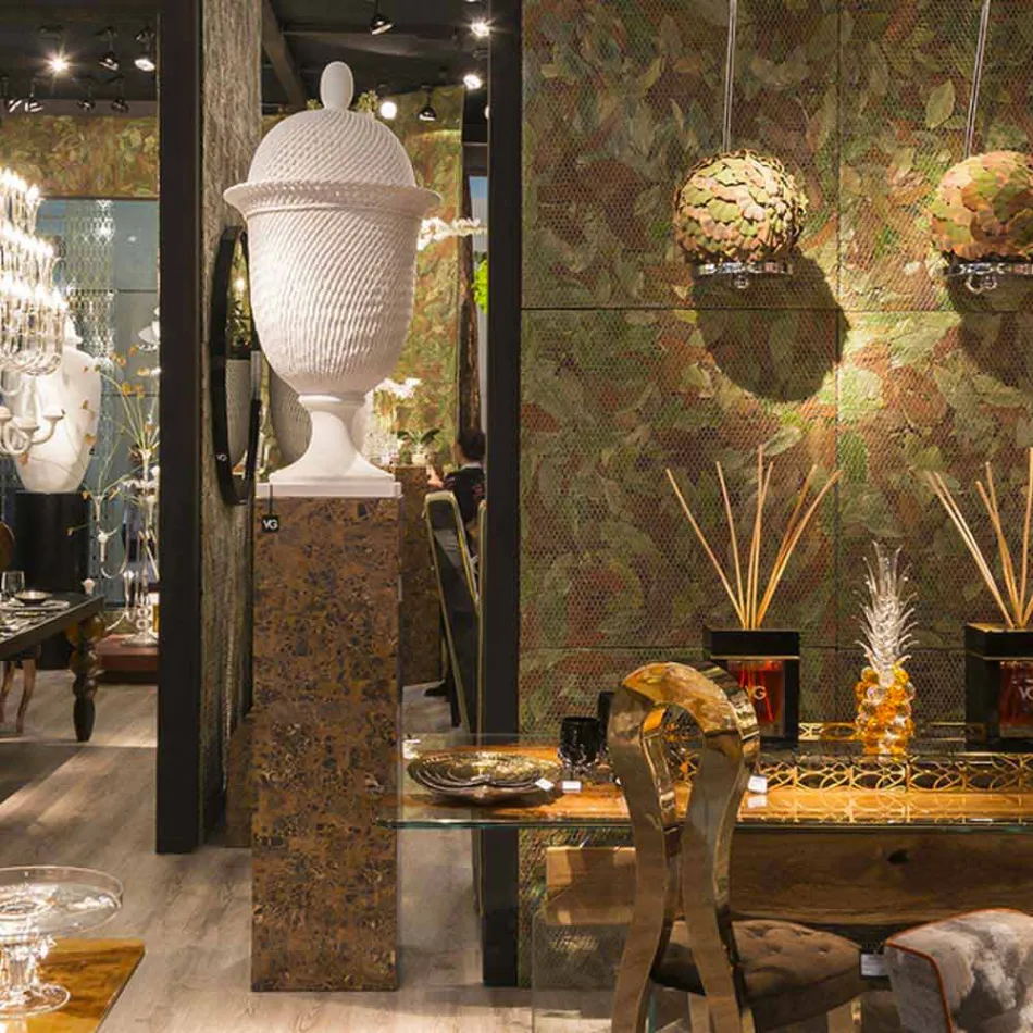 Elegant inomhus keramisk vas handgjord i Italien - Napoleone Viadurini