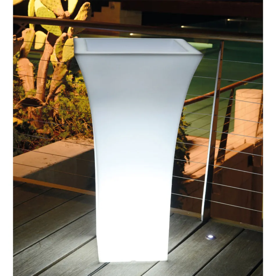 Trädgårdsblomkruka i färgad polyeten Tillverkad i Italien - Tremont Viadurini