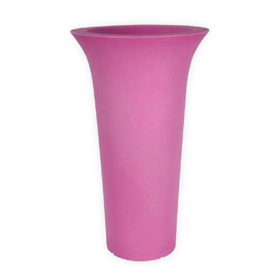 Rund trädgårdskruka i polyeten Tillverkad i Italien - Tremont Viadurini