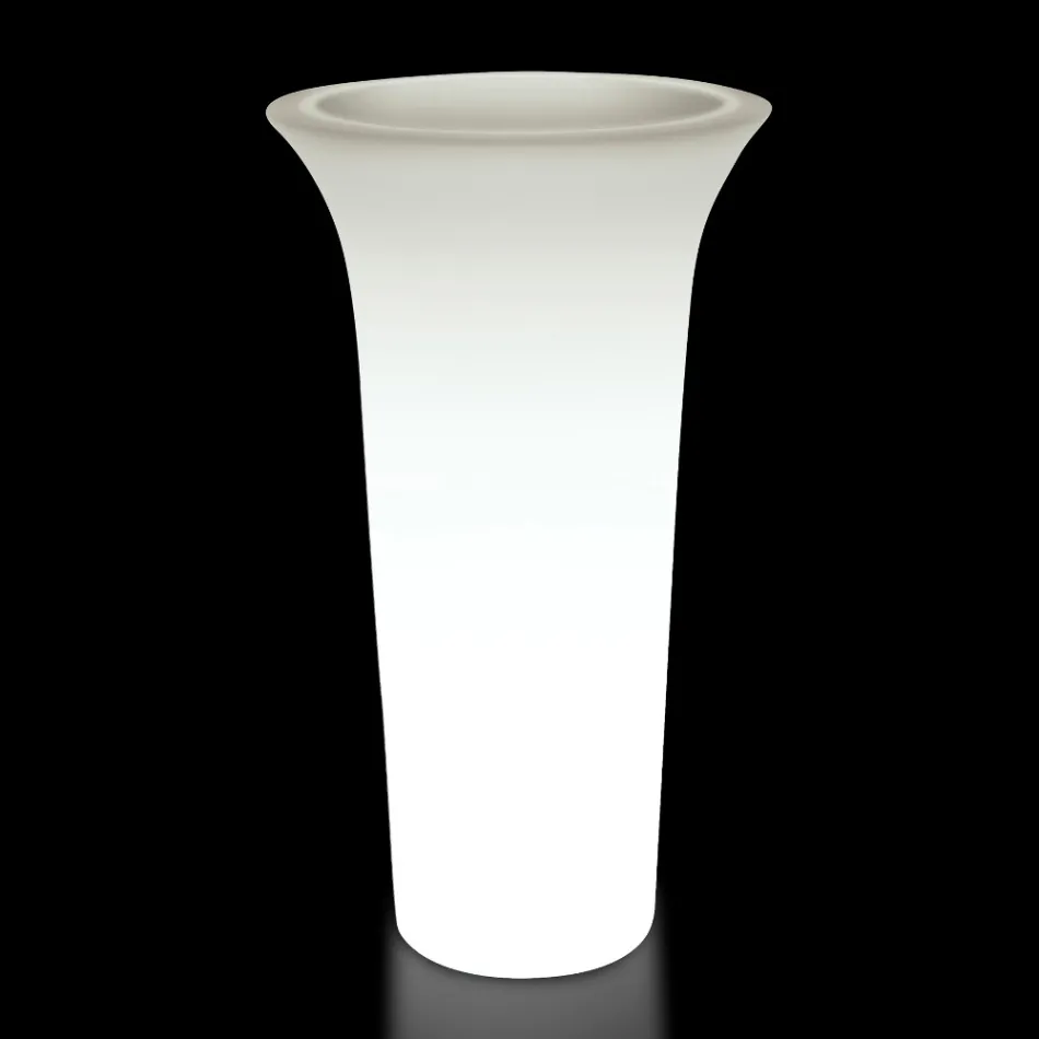 Rund trädgårdskruka i polyeten Tillverkad i Italien - Tremont Viadurini