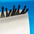 Planter vas i lysande plast, design i 3 storlekar - Pandora av Myyour Viadurini