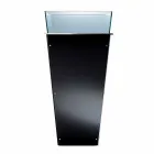 Fristående vas i glas och utbytbara paneler 3 mått - Ghenna Viadurini