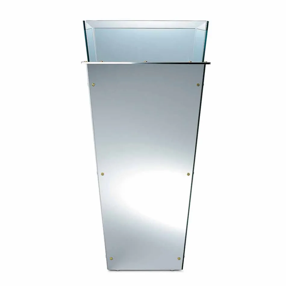 Fristående vas i glas och utbytbara paneler 3 mått - Ghenna Viadurini