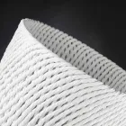 Handgjord keramisk vas med vävt väft tillverkat i Italien - Napoleon Viadurini