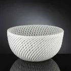 Handgjord keramisk vas med vävt väft tillverkat i Italien - Napoleon Viadurini