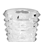 Crystal Vase Original Design med lyxringar tillverkade i Italien - Mexto Viadurini