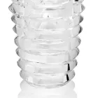 Crystal Vase Original Design med lyxringar tillverkade i Italien - Mexto Viadurini