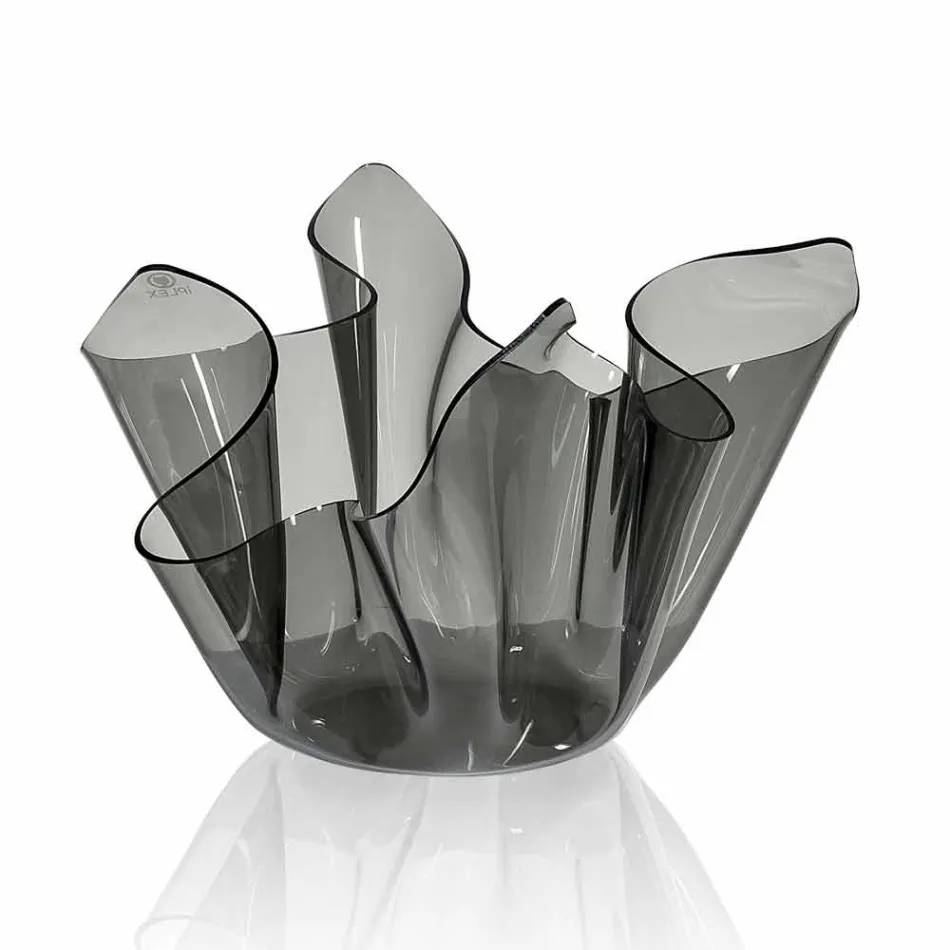 Vas intern / extern draperad rökig Pina, modern design Viadurini