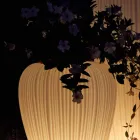 Modern design lysande utomhusvas i polyeten, 2 stycken - hud av Myyour Viadurini