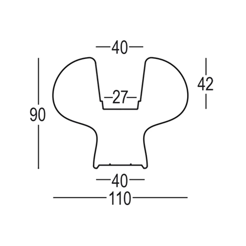 Utomhus lysande vas i polyeten med LED -ljus tillverkat i Italien - Boba Viadurini