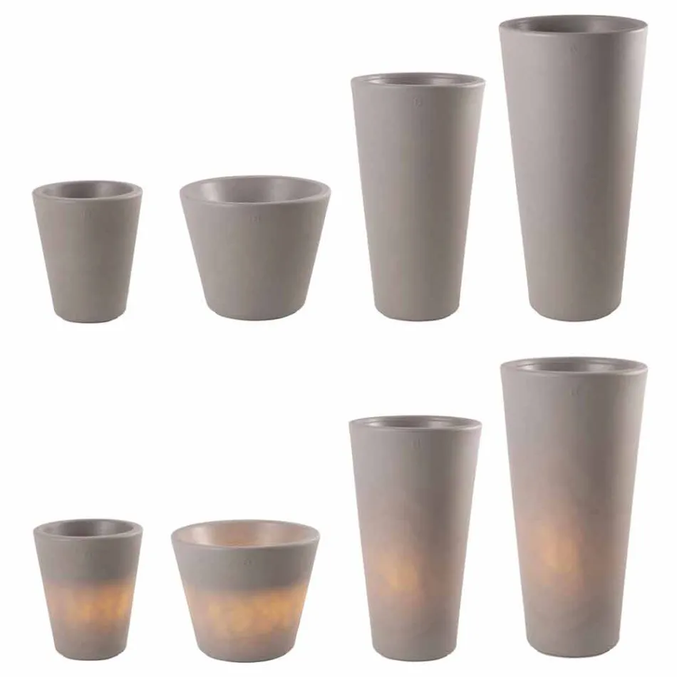 Ljus vas för exteriör och interiör, färgstark design i 3 dimensioner - Vasostar Viadurini