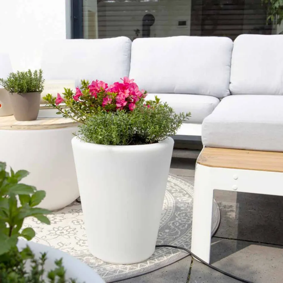 Ljus vas för exteriör och interiör, färgstark design i 3 dimensioner - Vasostar Viadurini