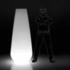 Lysande vas för utomhusdesign i polyeten Tillverkad i Italien - Menea Viadurini