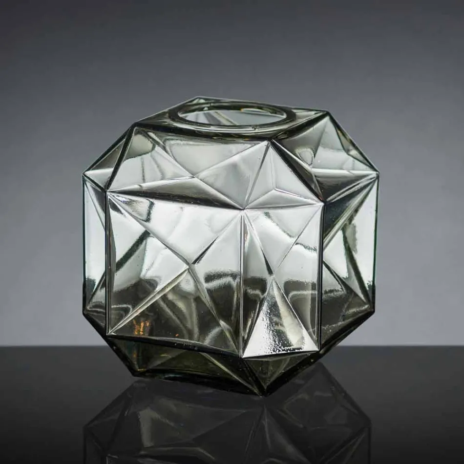 Modern inomhus glass vas som är handgjord i Italien - örn Viadurini