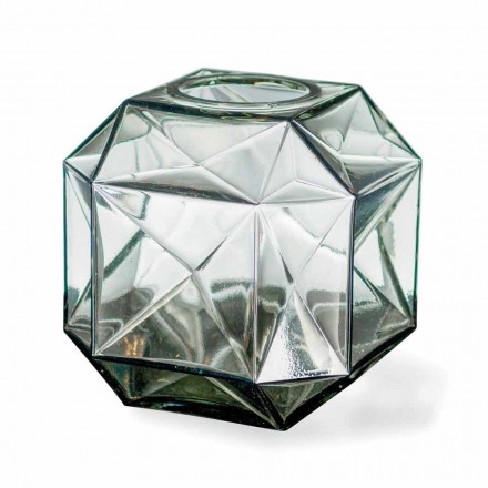 Modern inomhus glass vas som är handgjord i Italien - örn Viadurini