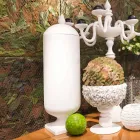 Modern handgjord vit keramisk vas tillverkad i Italien - Chantal Viadurini