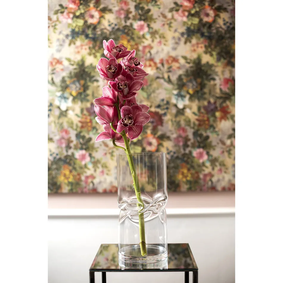 Modern Twisted Akryl Kristall Vas Olika Finishes - Cigarett Viadurini