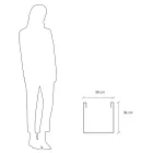 Kruka eller fyrkantig trädgårdsavdelare Tre färger Made in Italy - Växter Viadurini