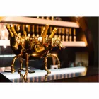 Inomhus dekorativ vas i vit keramik eller 24k guld tillverkad i Italien - Jacky Viadurini