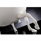 Inomhus dekorativ vas i vit keramik eller 24k guld tillverkad i Italien - Jacky Viadurini