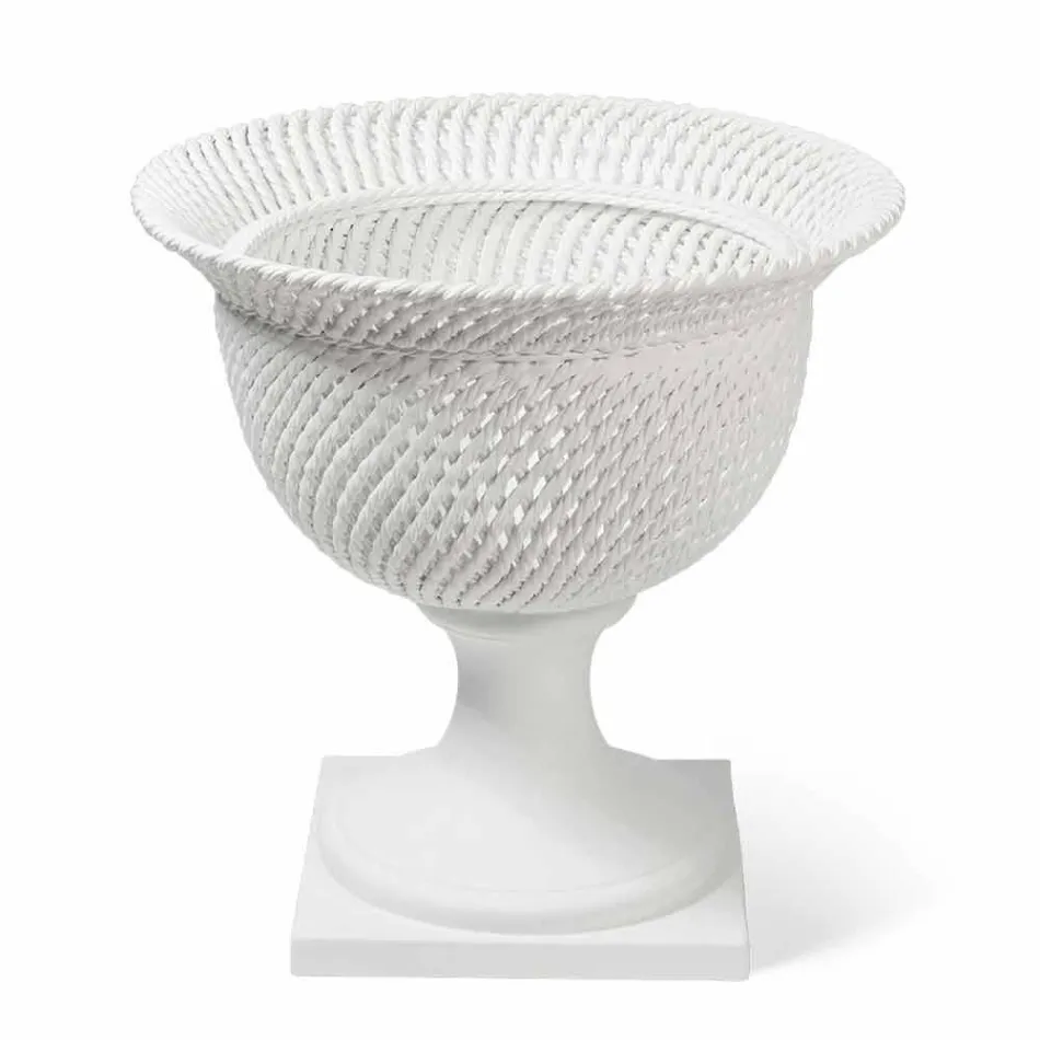 Inomhus dekorativ keramisk vas handgjord i Italien - Napoleon Viadurini