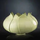 Modern dekorativ vas i färgad keramik handgjord i Italien - Onyx Viadurini